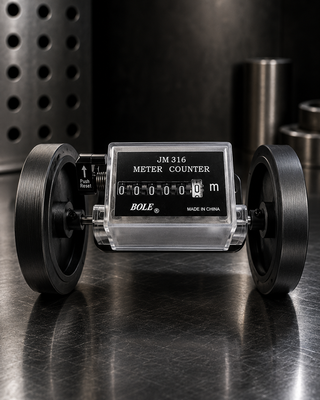BOLE JM 316 Industrial Rolling Wheel Meter Counter